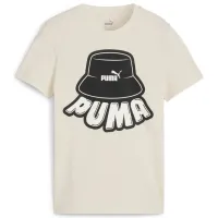 Футболка для мальчиков Puma Ess+ Mid 90S Graphic Tee B 164/ Альпийский снег