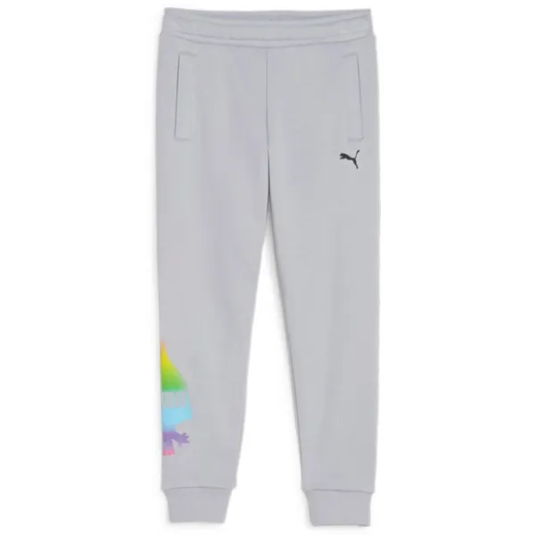 Pantaloni sportivi pentru băieți Puma X Trolls Sweatpants Tr 110/ Gray photo 1