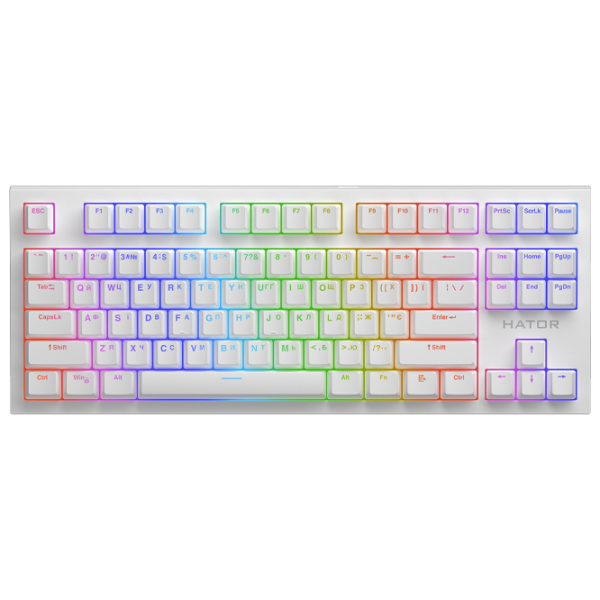 Tastatură Hator Skyfall 2 TKL PRO Cu fir/ White photo 1