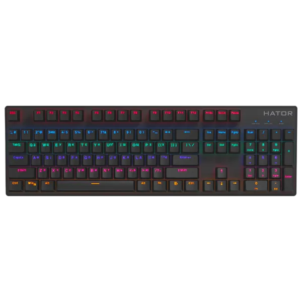 Tastatură Hator Starfall Rainbow Origin Blue Cu fir/ Black photo 1