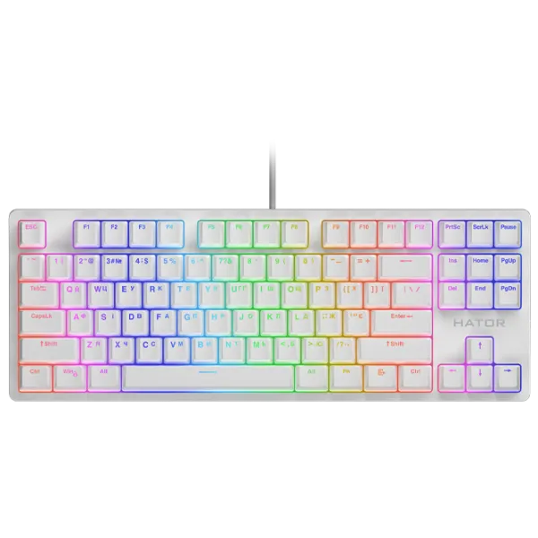 Tastatură Hator Rockfall 2 Mecha TKL Cu fir/ White photo 1