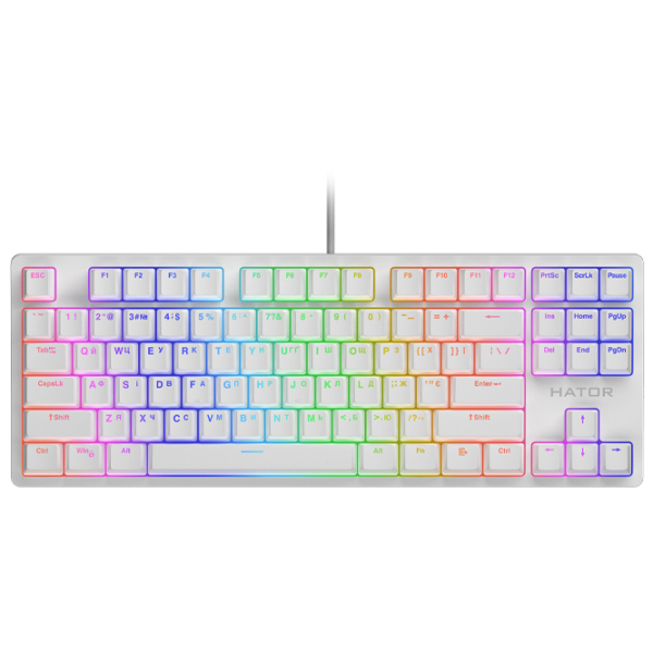 Tastatură Hator Rockfall 2 Mecha TKL Cu fir/ White photo 1