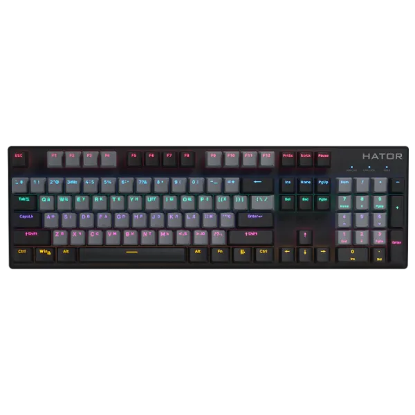 Tastatură Hator Starfall Rainbow Origin Blue Cu fir/ Black photo 1