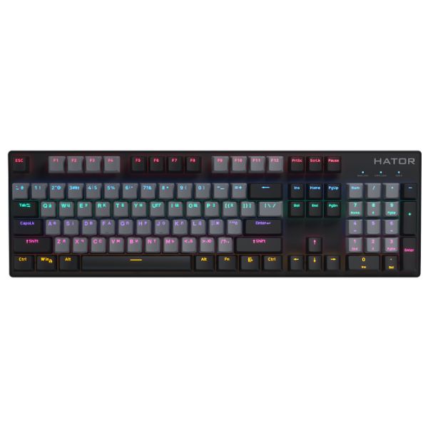 Tastatură Hator Starfall Rainbow Origin Blue Cu fir/ Black photo 1