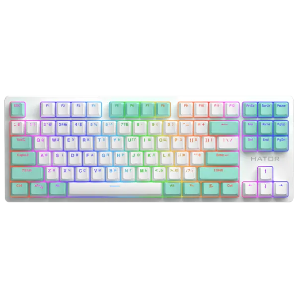 Tastatură Hator Rockfall 2 Mecha Signature Edition Cu fir/ White photo 1