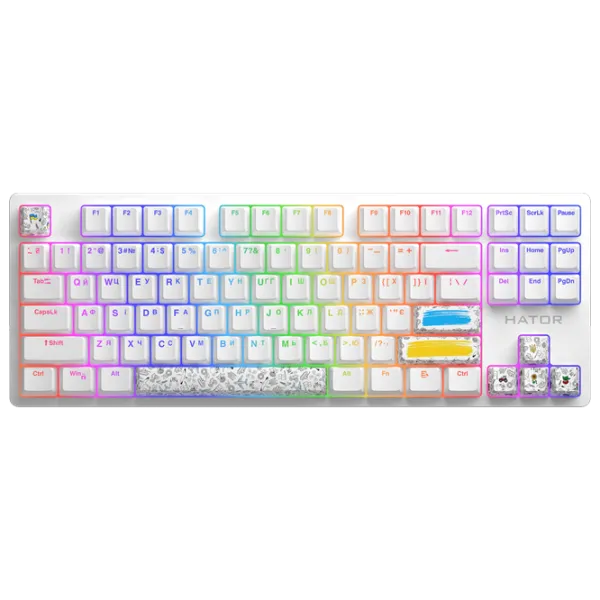 Клавиатура Hator Rockfall 2 Mecha TKL Authentic Edition Проводная/ Белый photo 1