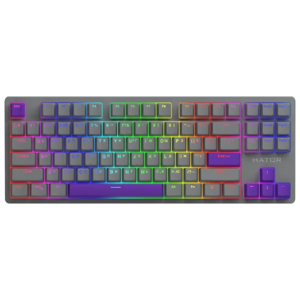 Клавиатура Hator Rockfall 2 Mecha TKL Authentic Edition Проводная/ Титан photo 1