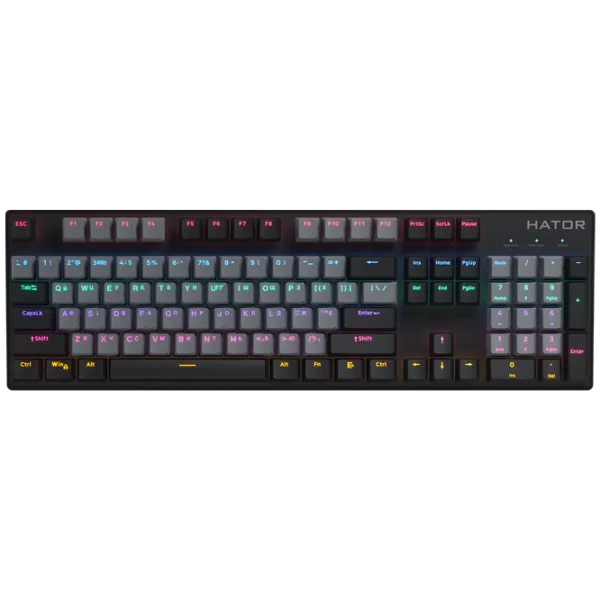 Tastatură Hator Starfall Rainbow Origin Red Cu fir/ Black photo 1