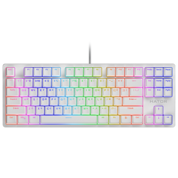 Tastatură Hator Rockfall 2 Optica TKL Cu fir/ White photo 1