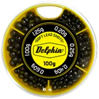 Грузила Delphin Soft lead shots Количество в наборе -/ 100 г