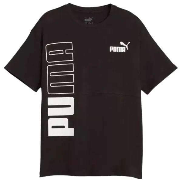 Tricou pentru băieți Puma Power Colorblock Tee B 128/ Black photo 1