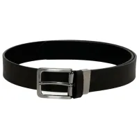 Curea pentru bărbați Lumberjack 3W GM THIAGO REVERSABLE Poliuretan/ Black