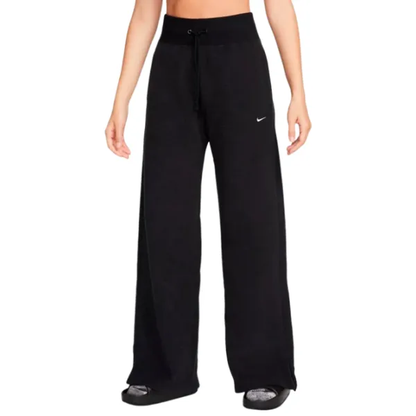 Pantaloni sportivi pentru femei Nike W Nsw Phnx Plsh Hr Pant Wide M/ Black photo 1