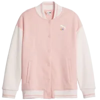 Hanorac pentru fetiţe Puma Classics Sweater Wthr Bomber Jacket G 128/ Peach