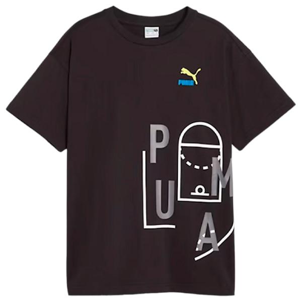 Tricou pentru băieți Puma Classics Ftr Baller Logo Tee B 164 / Black photo 1