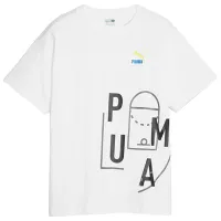 Tricou pentru băieți Puma Classics Ftr Baller Logo Tee B 152 / White