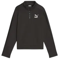 Толстовка для девочек Puma T7 Quarter Zip Fl G 152/ Черный