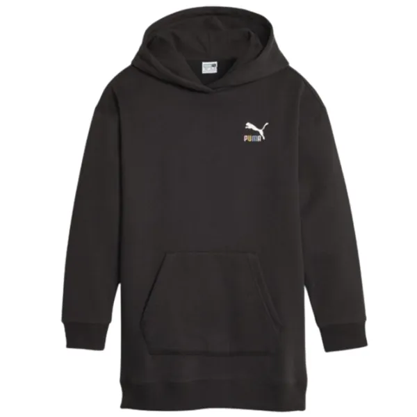 Толстовка для девочек Puma Classics Sweater Wthr Hoodie Fl G  164 / Черный photo 1