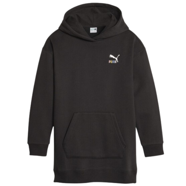 Толстовка для девочек Puma Classics Sweater Wthr Hoodie Fl G  164 / Черный photo 1