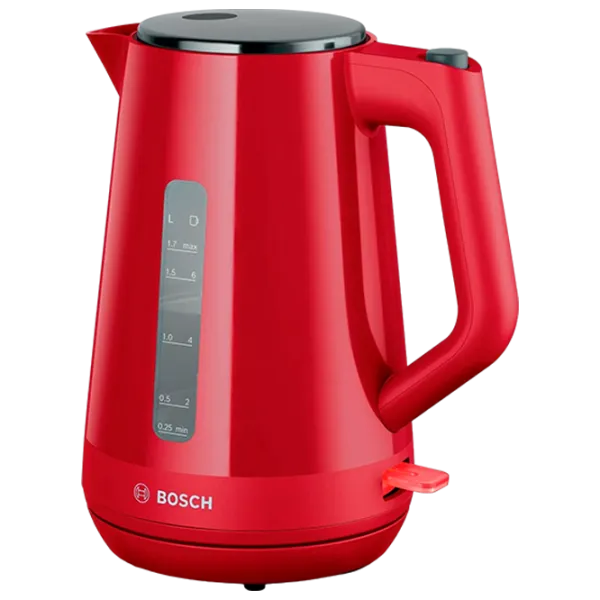 Ceainic electric Bosch TWK1M124 1.7l / Ascuns spirală / Red photo 1