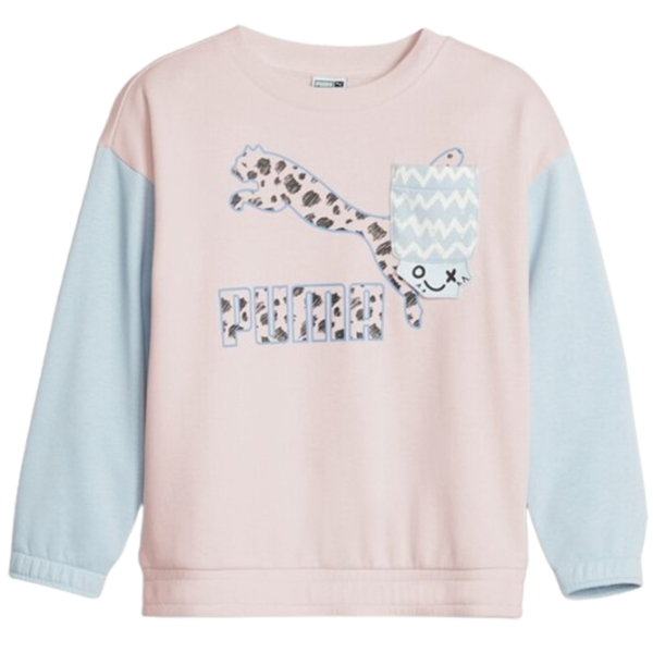 Hanorac pentru fetiţe Puma Classics Mix Mtch Crew Tr Frosty 110/ Pink photo 1