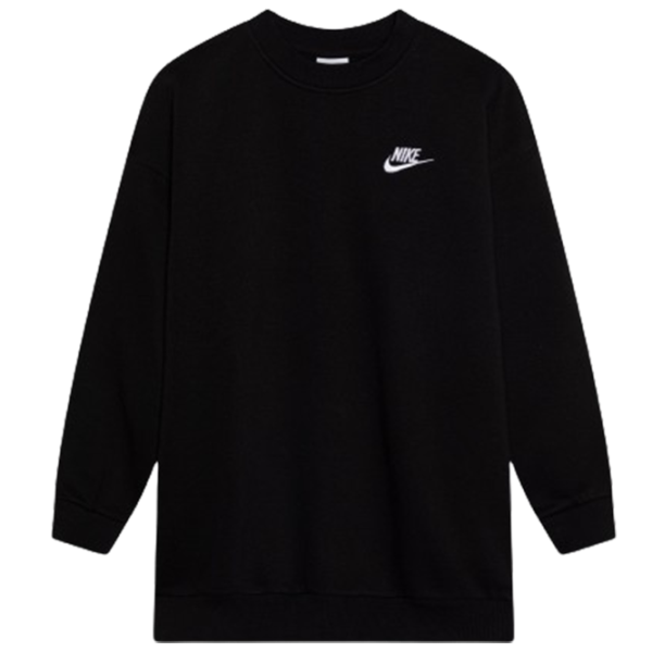 Толстовка для девочек Nike G Nsw Club Flc Ovrszd Crew Lbr XS/ Черный photo 1 Толстовка для девочек Nike G Nsw Club Flc Ovrszd Crew Lbr XS/ Черный photo 1