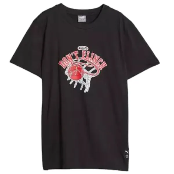 Футболка для мальчиков Puma Basketball Graphic Tee B 176 / Черный photo 1