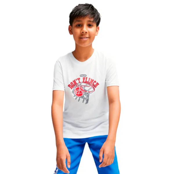 Футболка для мальчиков Puma Basketball Graphic Tee B 140 / Белый photo 1 Футболка для мальчиков Puma Basketball Graphic Tee B 140 / Белый photo 1