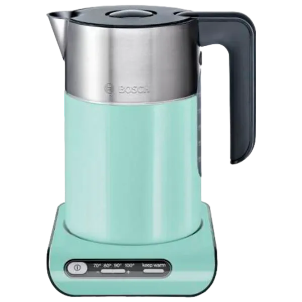 Электрочайник Bosch TWK8612P 1.5л / Закрытая спираль / Аквамариновый photo 1