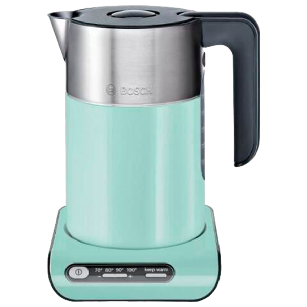 Электрочайник Bosch TWK8612P 1.5л / Закрытая спираль / Аквамариновый photo 1