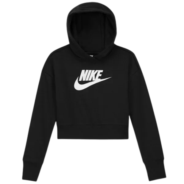 Толстовка для девочек Nike G Nsw Club Ft Crop Hoodie Hbr M/ Черный photo 1 Толстовка для девочек Nike G Nsw Club Ft Crop Hoodie Hbr M/ Черный photo 1