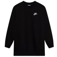 Hanorac pentru fetiţe Nike G Nsw Club Flc Ovrszd Crew Lbr XL/ Black