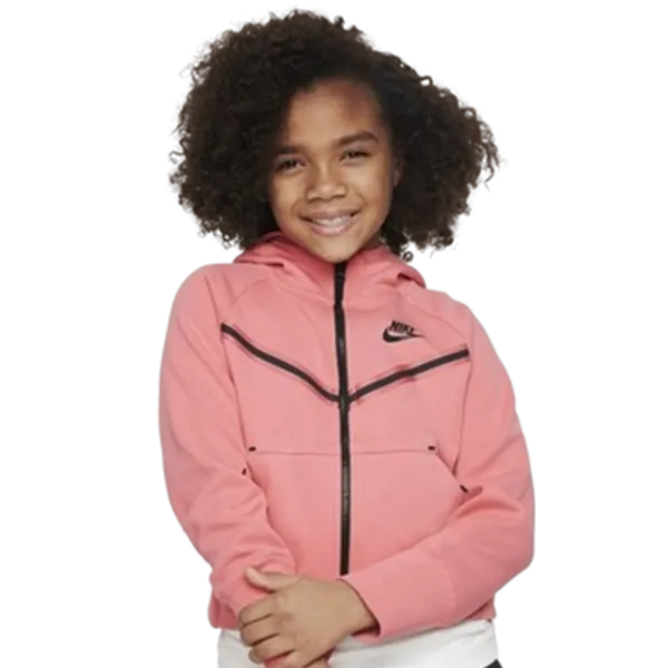 Hanorac pentru fetiţe Nike Nsw Tch Flc Wr Hoodie Fz XL/ Pink photo 1