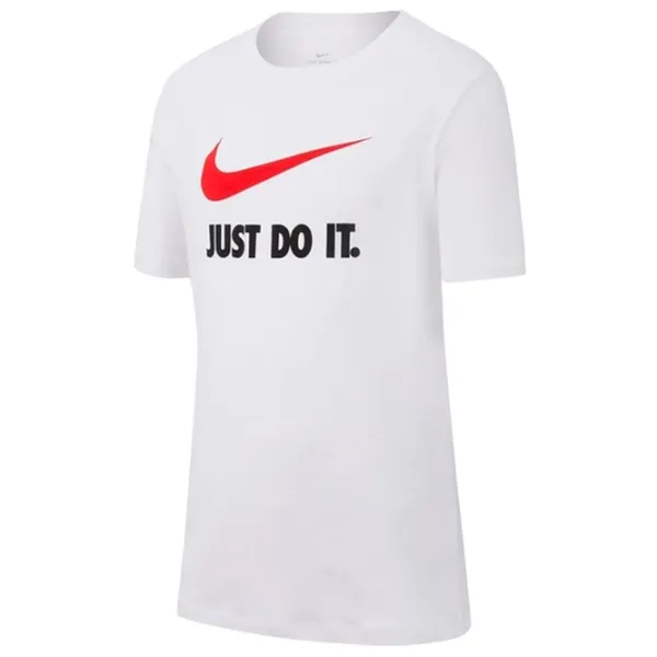 Футболка для мальчиков Nike B Nsw Tee Jdi Swoosh L/ Белый photo 1 Футболка для мальчиков Nike B Nsw Tee Jdi Swoosh L/ Белый photo 1