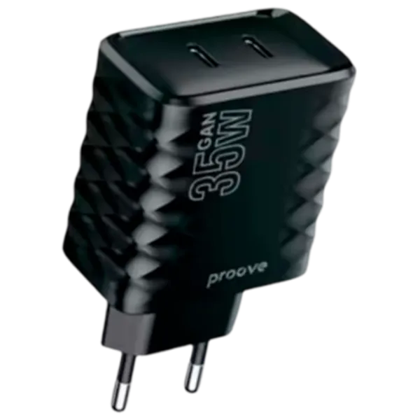 Încărcător de rețea Proove Silicone Power Black photo 1 Încărcător de rețea Proove Silicone Power Black photo 1