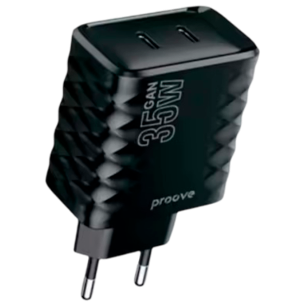 Încărcător de rețea Proove Silicone Power Black photo 1 Încărcător de rețea Proove Silicone Power Black photo 1