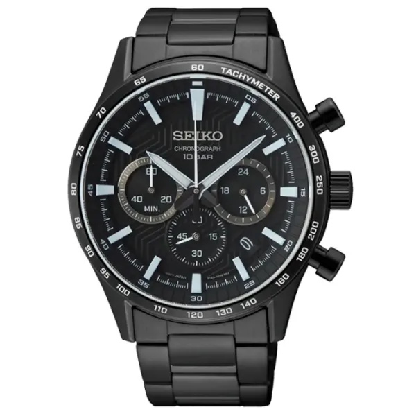 Ceas de mână pentru bărbați Seiko SSB415P1 Cuarț/ 43 mm photo 1