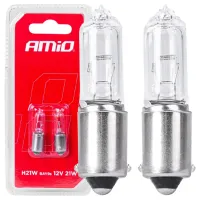 Автомобильная лампа Amio 03357 Галоген/ H21W/ BAY9s/ 21 Вт