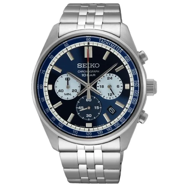 Ceas de mână pentru bărbați Seiko SSB427P1 Cuarț/ 41 mm photo 1