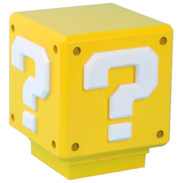Настольная лампа фан Paladone Super Mario Mini Question Block V3 Желтый photo 1 Настольная лампа фан Paladone Super Mario Mini Question Block V3 Желтый photo 1