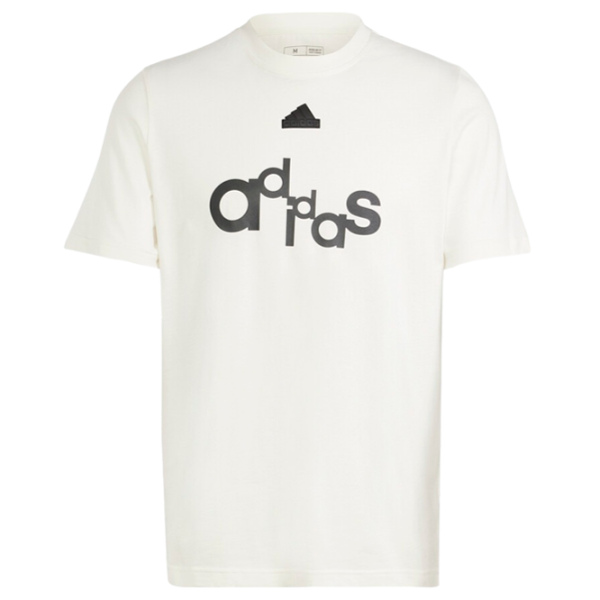 Tricou pentru bărbați Adidas Bl Sj T Q1 Gd 100% bumbac/ White photo 1
