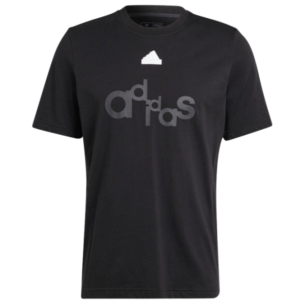 Футболка для мужчин Adidas Bl Sj T Q1 Gd 100% хлопок/ Черный photo 1