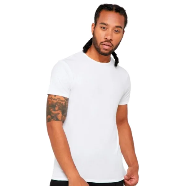 Tricou pentru bărbați Puma Basic 2Crew Tee Bumbac/ White photo 1