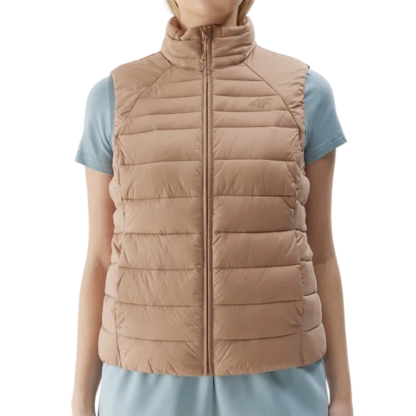 Vestă pentru femei 4F 4FWSS24TVJAF111-20S XL/ Beige photo 1