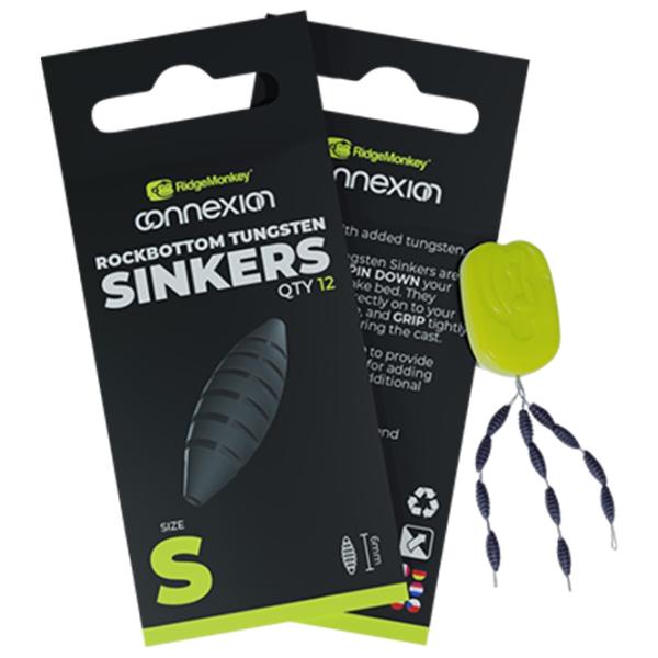 Plumb Ridge Monkey Connexion Rock Bottom Sinkers Small Cantitatea în set - 12 photo 1