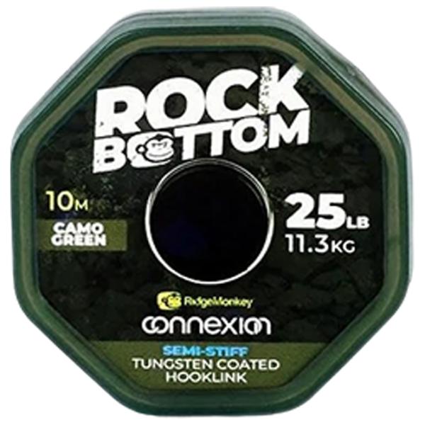 Шнур для рыбалки Ridge Monkey Connexion Rock Bottom Tungsten Semi Stiff Coated Hooklink 10 м/ 11.3 кг photo 1