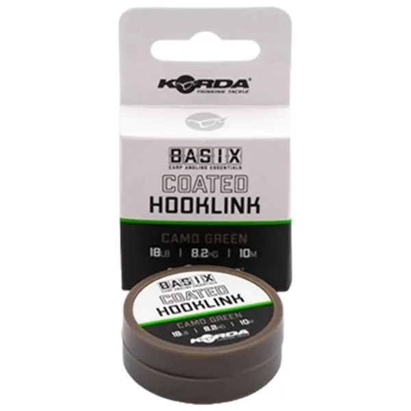 Шнур для рыбалки Korda BASIX Coated Hooklink 10 м/ 8.1 кг photo 1