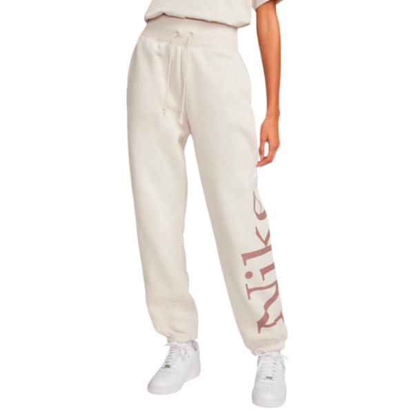 Спортивные брюки для женщин Nike W Nsw Phnx Flc Os Logo Swtpnt S/ Бежевый photo 1