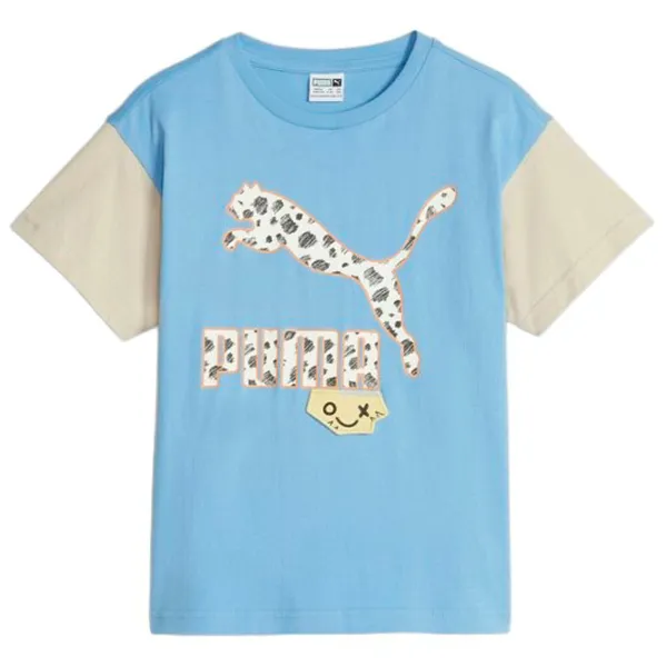 Футболка для мальчиков Puma Classics Mix Mtch Tee Regal 110/ Синий photo 1