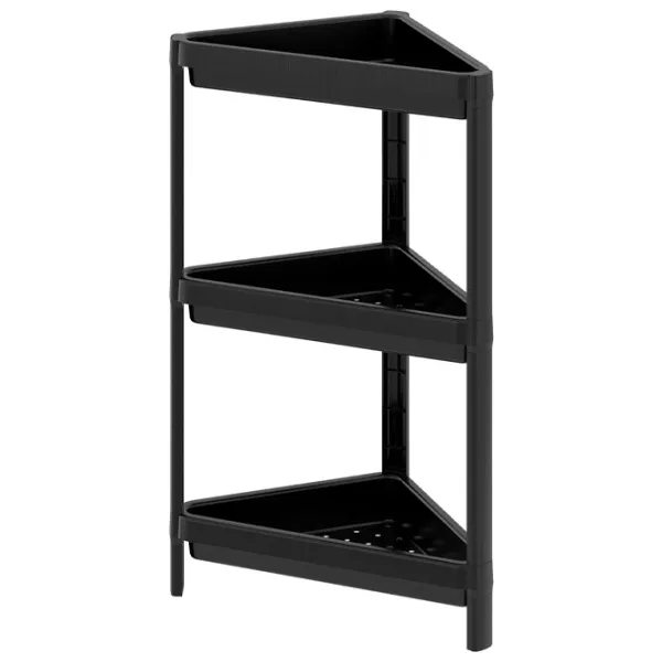 Стеллаж Deyhome R1001 71см x 33см x 33см cm/ Пластик/ Black photo 1 Стеллаж Deyhome R1001 71см x 33см x 33см cm/ Пластик/ Black photo 1